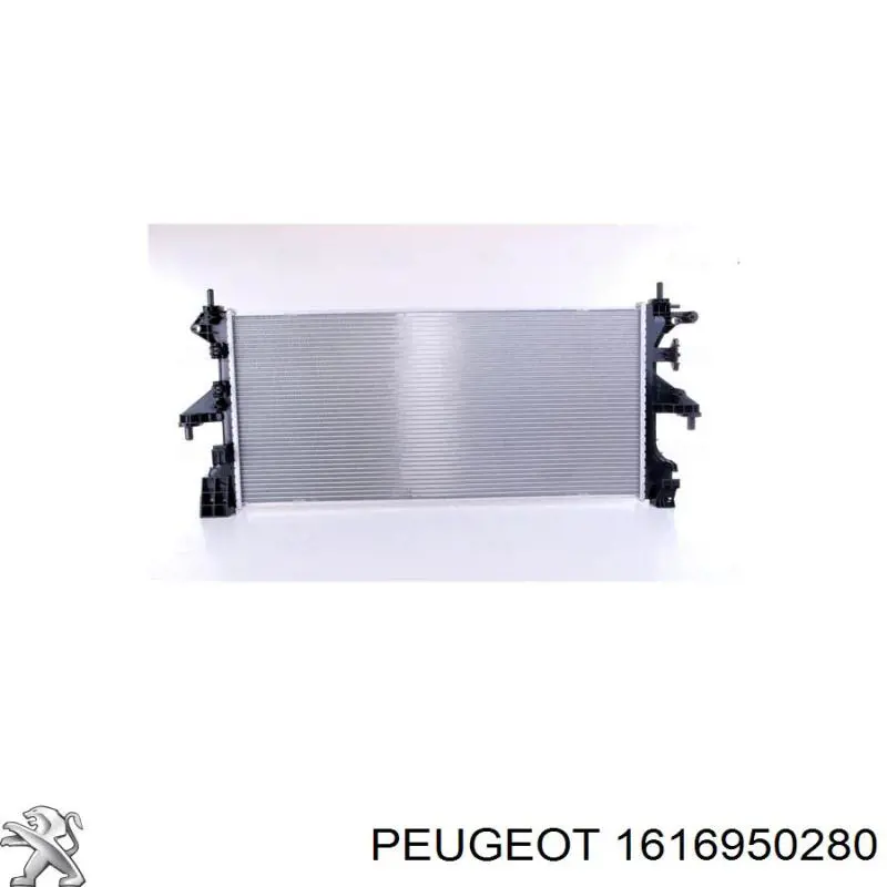 1616950280 Peugeot/Citroen radiador de esfriamento de motor