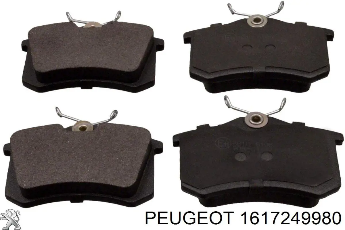 1617249980 Peugeot/Citroen задние тормозные колодки
