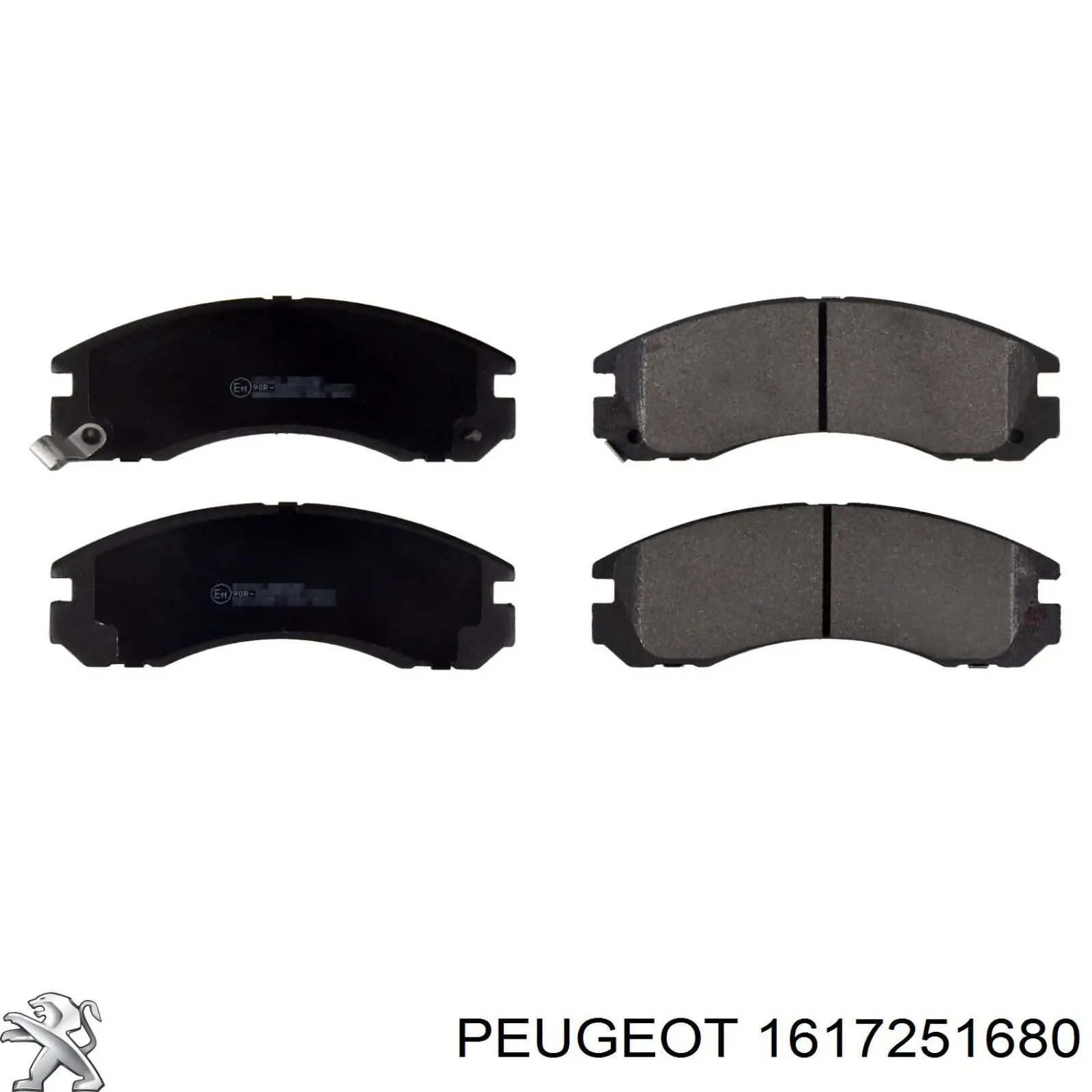 Pastillas de freno delanteras 1617251680 Peugeot/Citroen