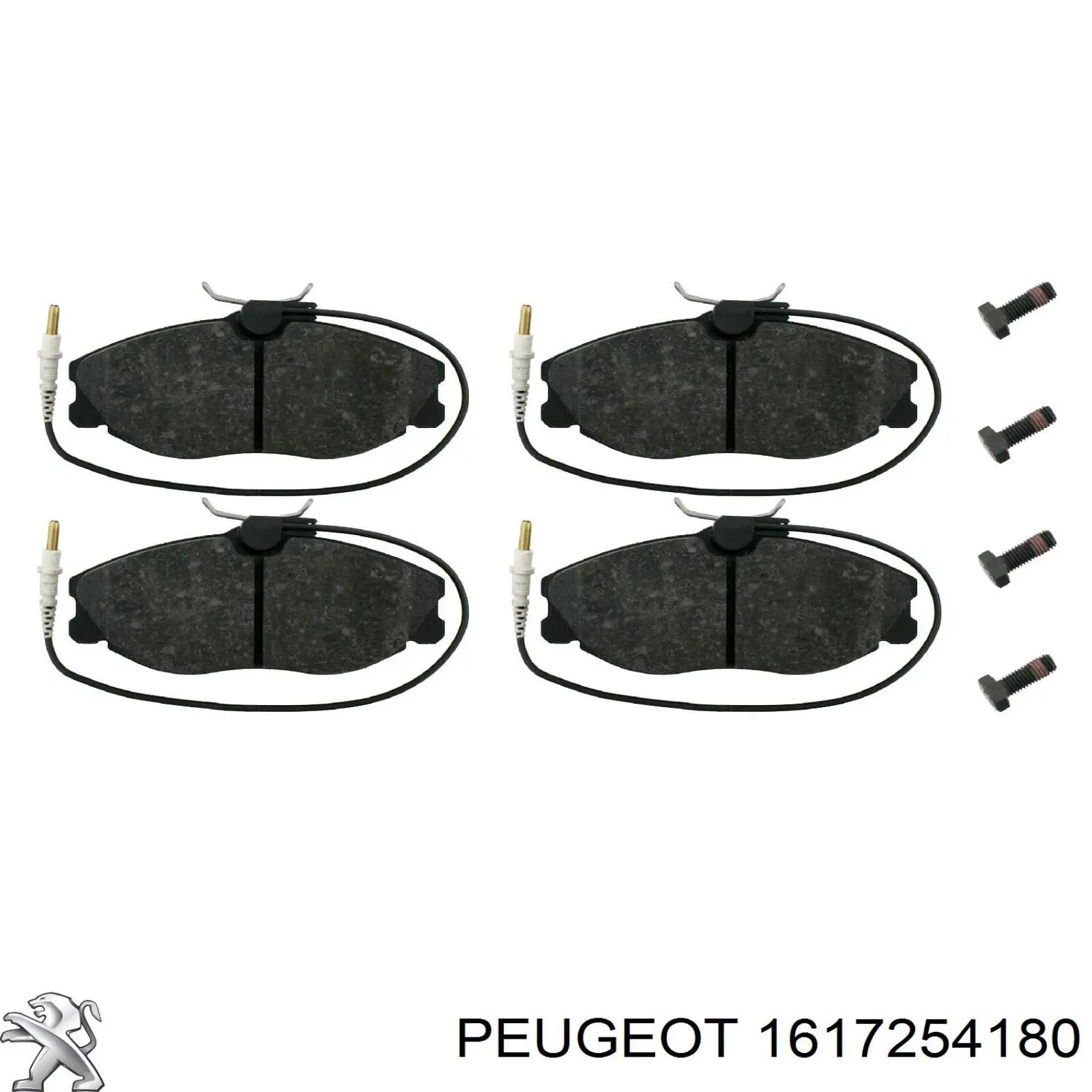 1617254180 Peugeot/Citroen передние тормозные колодки