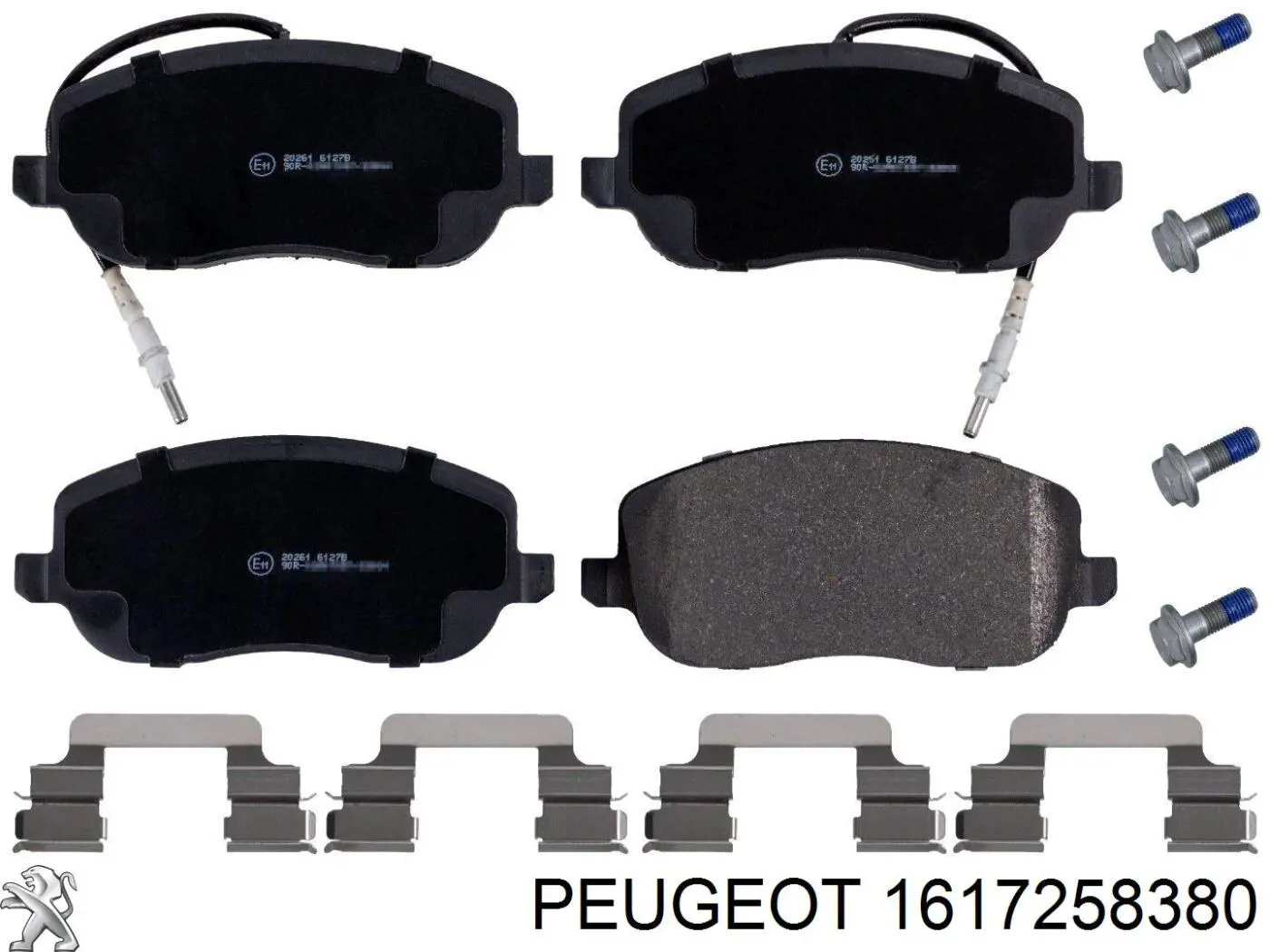 Pastillas de freno delanteras 1617258380 Peugeot/Citroen
