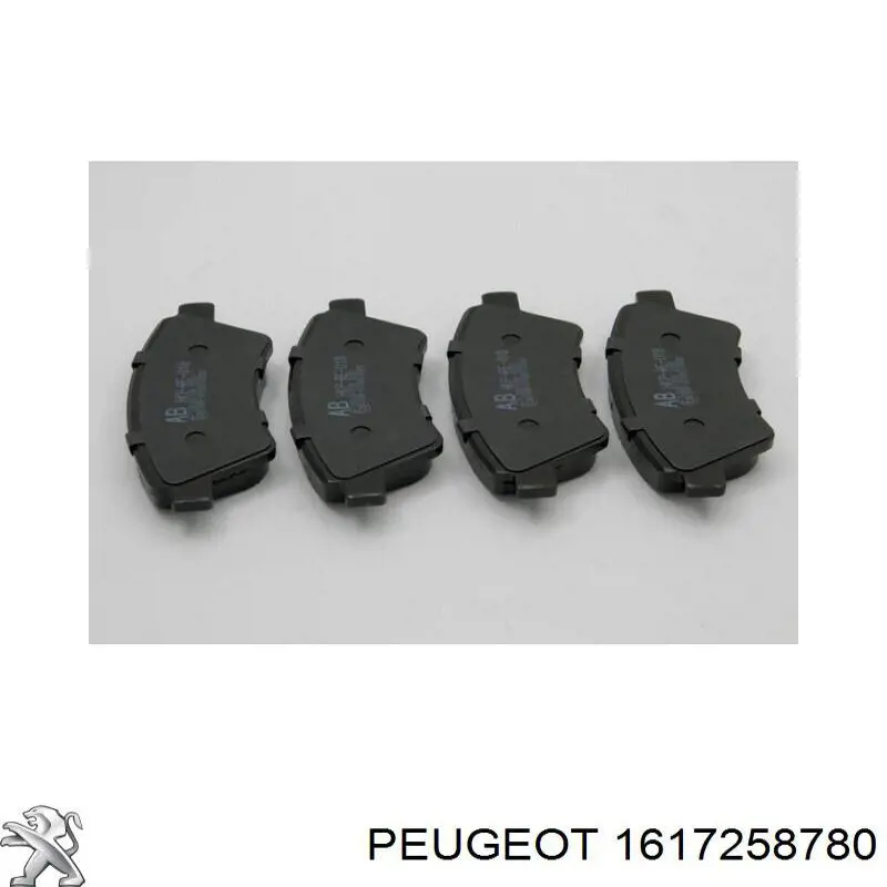 Pastillas de freno delanteras 1617258780 Peugeot/Citroen
