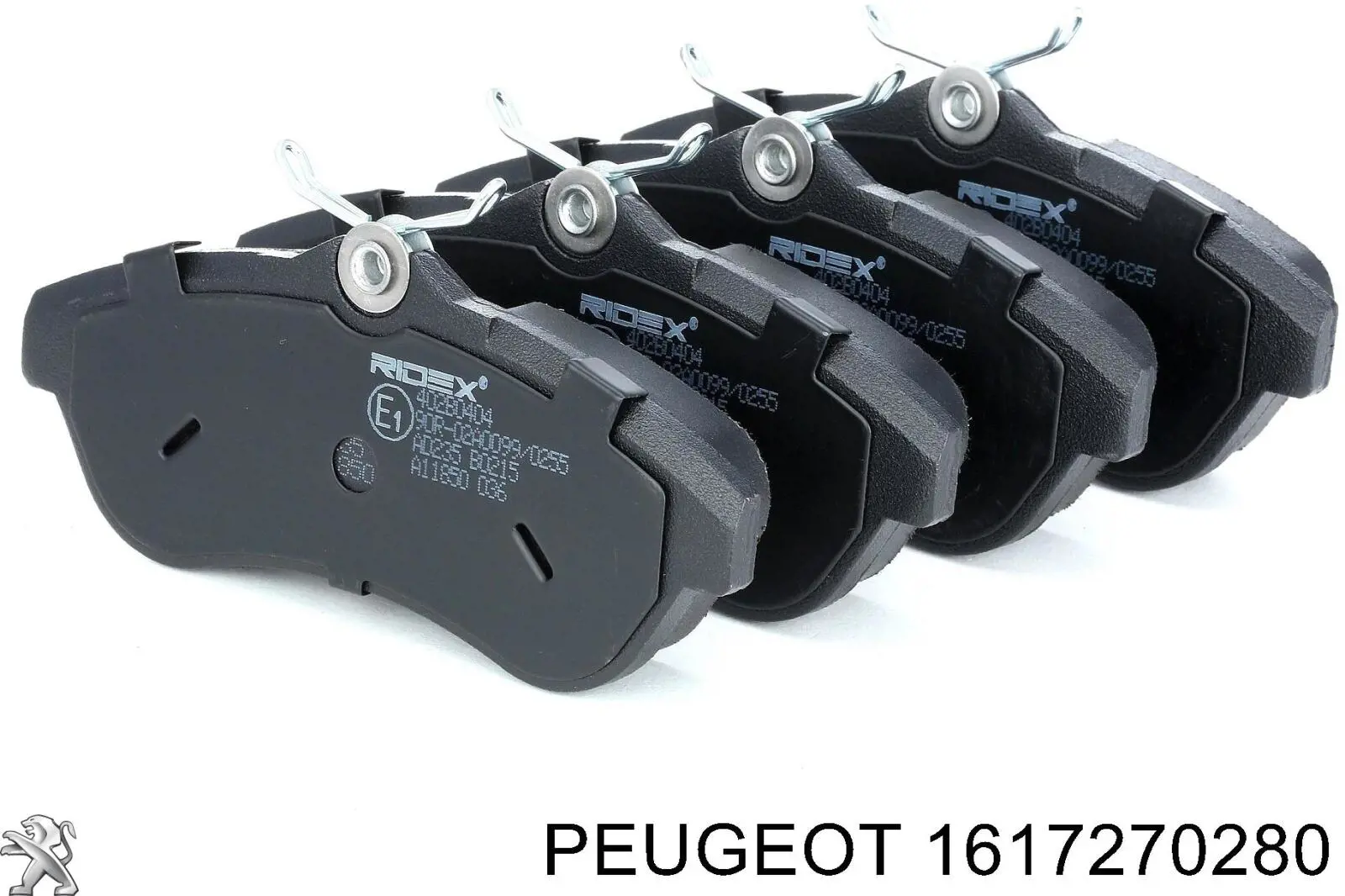 Передние тормозные колодки 1617270280 Peugeot/Citroen