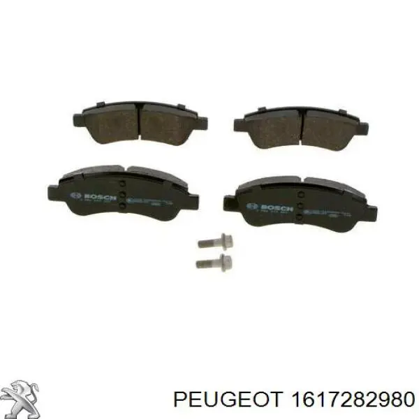 1617282980 Peugeot/Citroen колодки тормозные передние дисковые