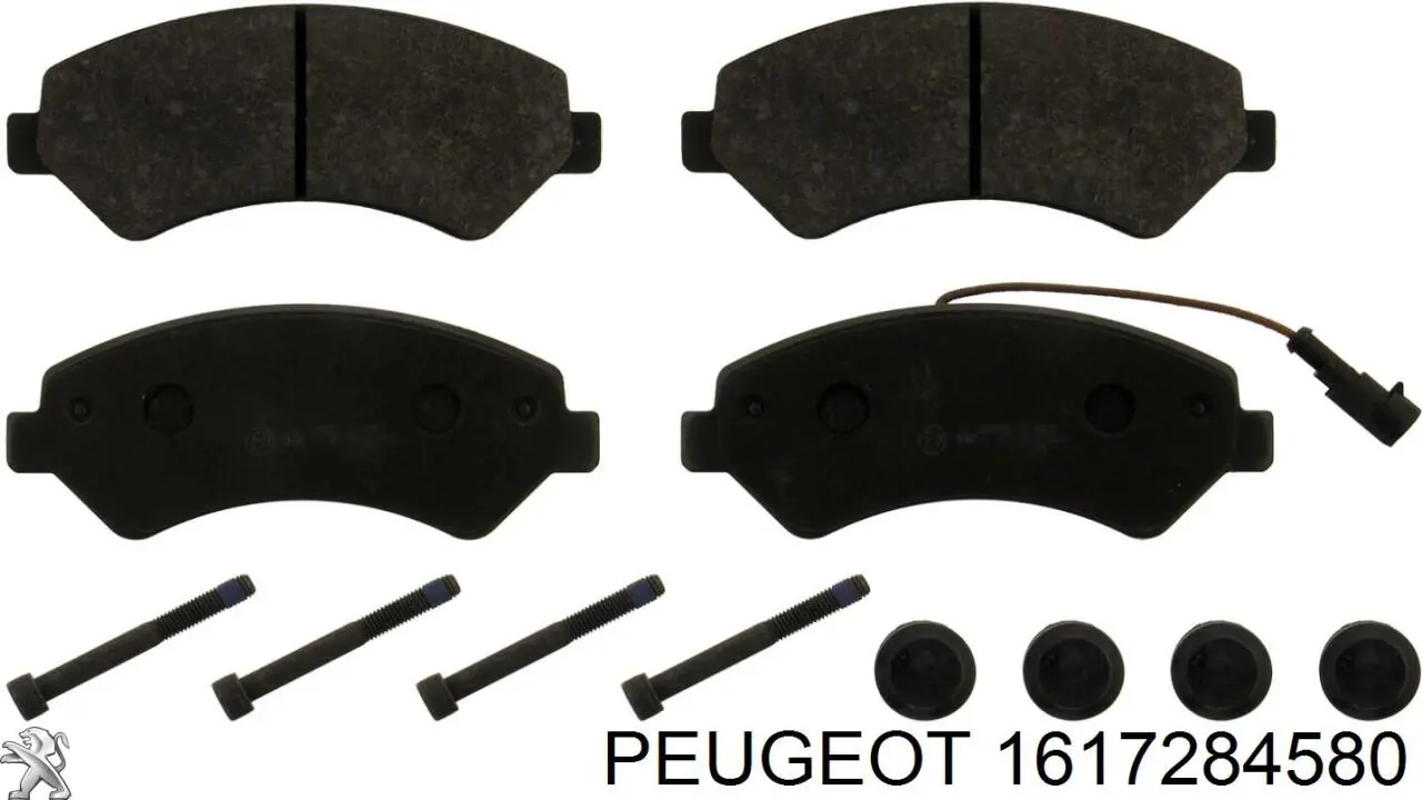 1617284580 Peugeot/Citroen колодки тормозные передние дисковые