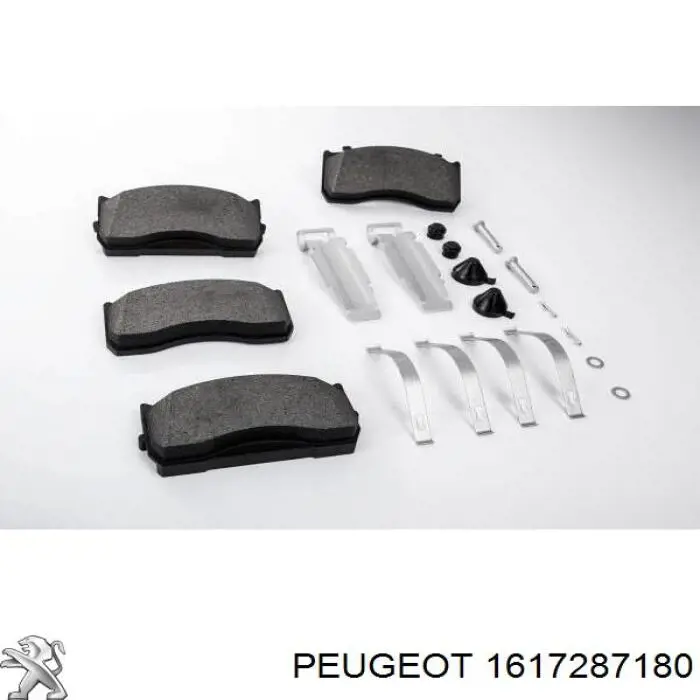 Pastillas de freno traseras 1617287180 Peugeot/Citroen