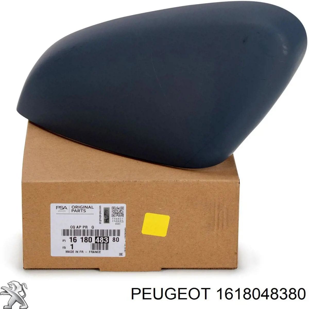1618048380 Peugeot/Citroen накладка (крышка зеркала заднего вида левая)