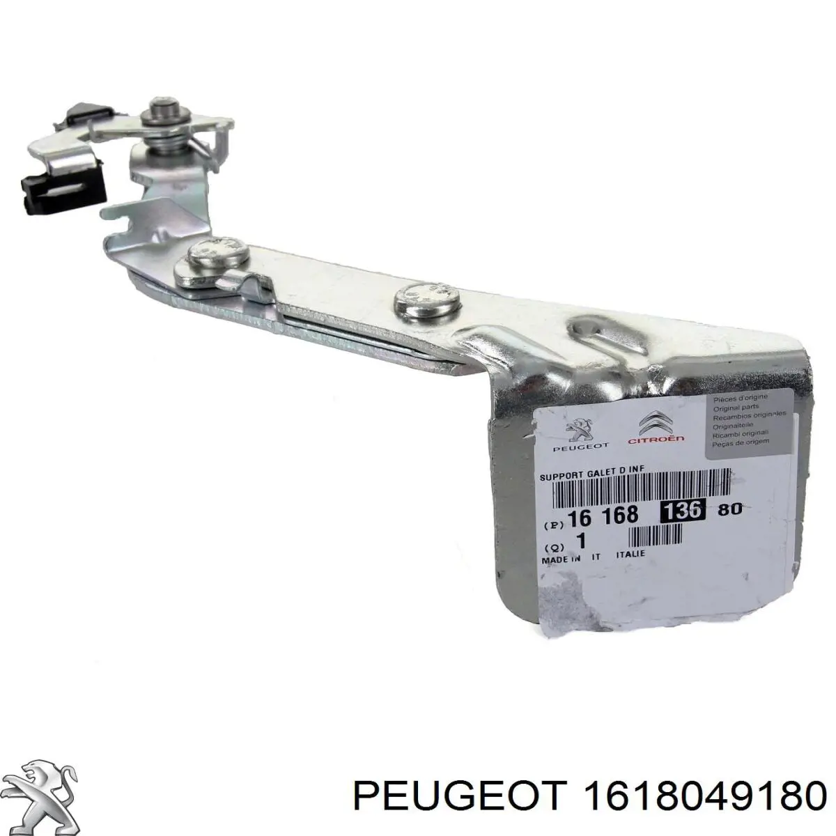 Guía rodillo, puerta corrediza, derecho inferior 1618049180 Peugeot/Citroen