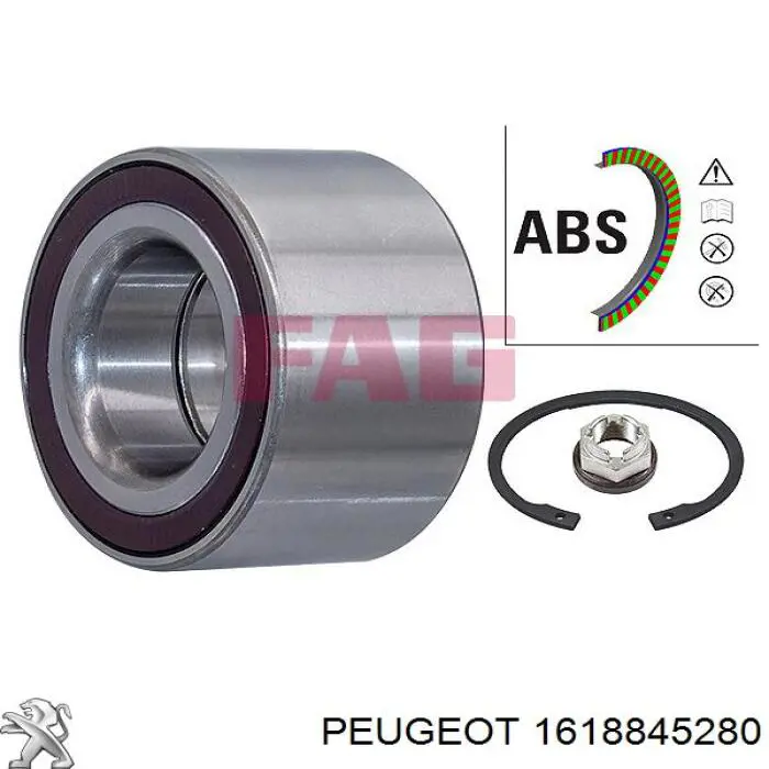1618845280 Peugeot/Citroen подшипник ступицы передней