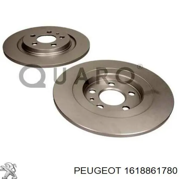 Тормозные диски 1618861780 Peugeot/Citroen