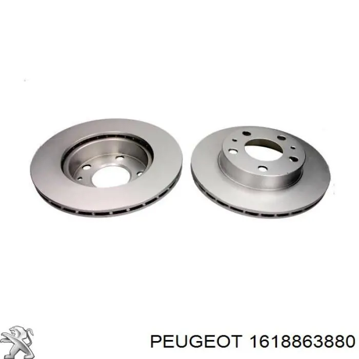 Передние тормозные диски 1618863880 Peugeot/Citroen