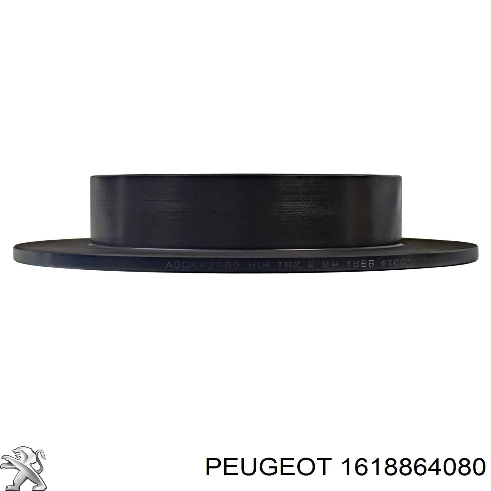Купить 1618864080 Peugeot/Citroen Диск тормозной задний