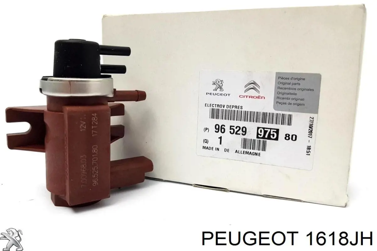 Купить 1618JH Peugeot/Citroen Клапан преобразователь давления наддува (соленоид) 