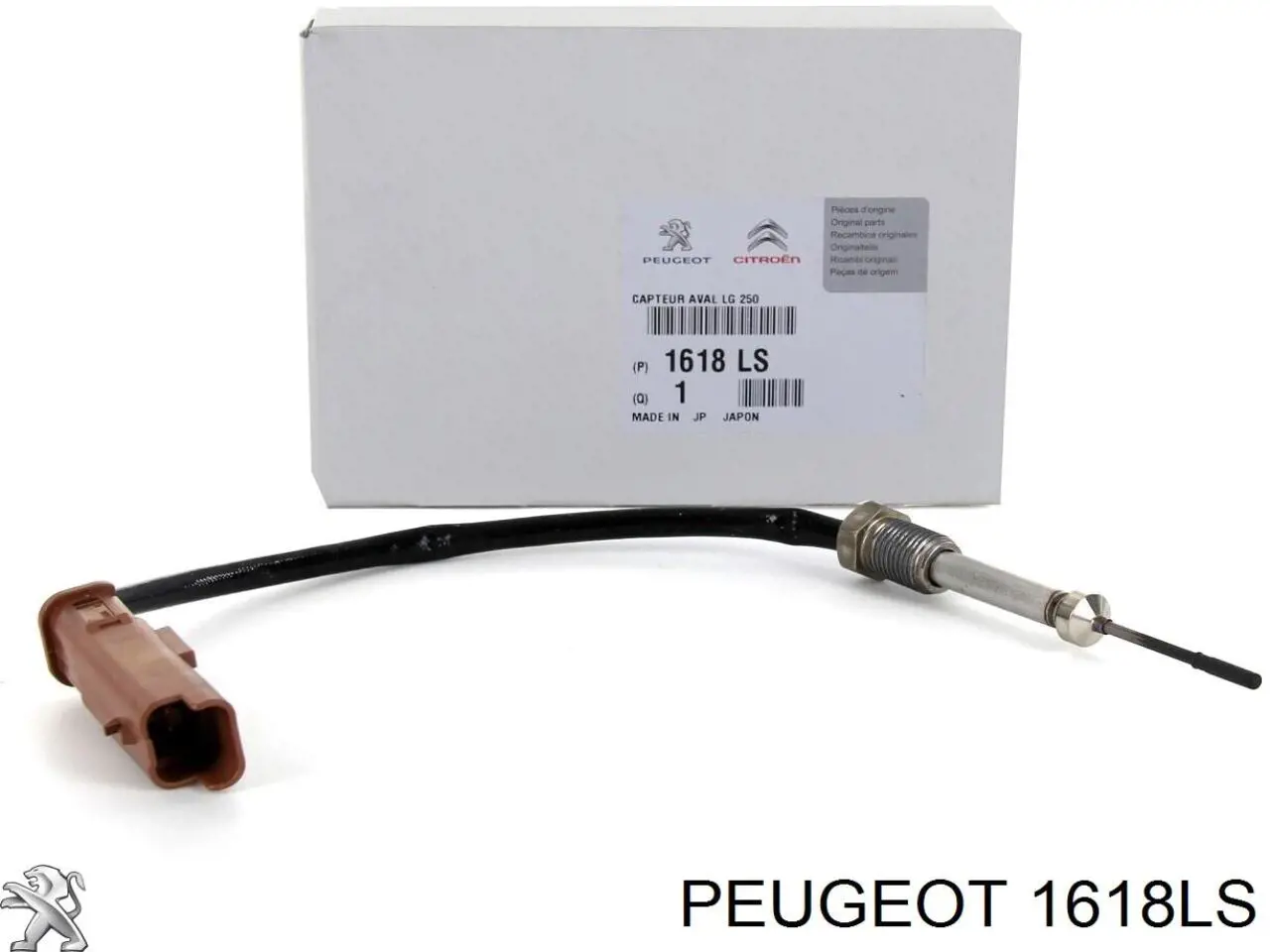 Sensor de temperatura, gas de escape, Filtro hollín/partículas 1618LS Peugeot/Citroen