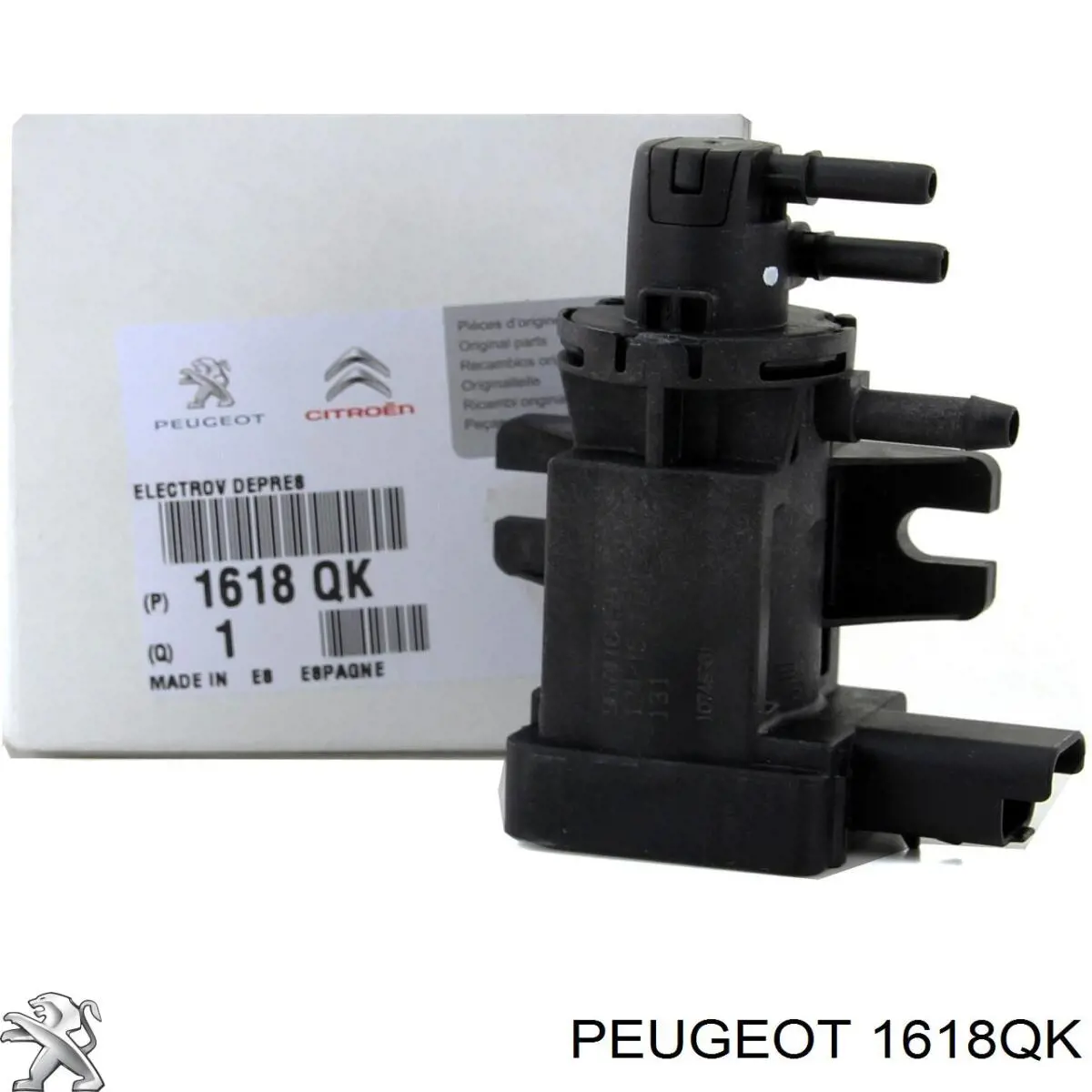 1618QK Peugeot/Citroen válvula solenoide de regulação de comporta egr