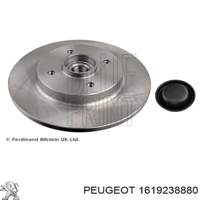Disco de freno trasero 1619238880 Peugeot/Citroen