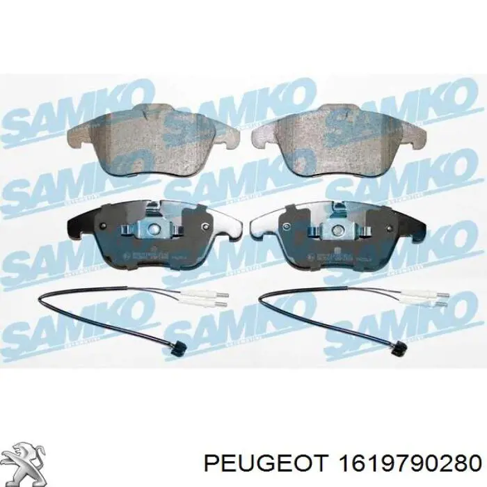 Купить 1619790280 Peugeot/Citroen Колодки тормозные