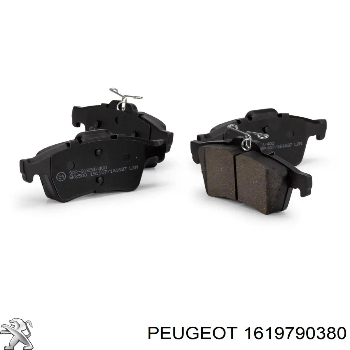 Pastillas de freno traseras 1619790380 Peugeot/Citroen