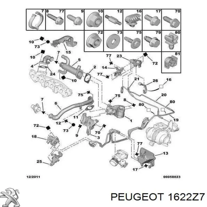 1622Z7 Peugeot/Citroen 