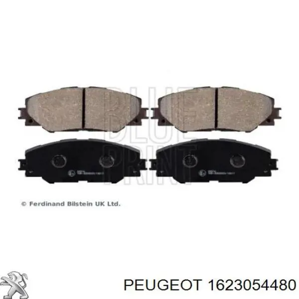 Передние тормозные колодки 1623054480 Peugeot/Citroen