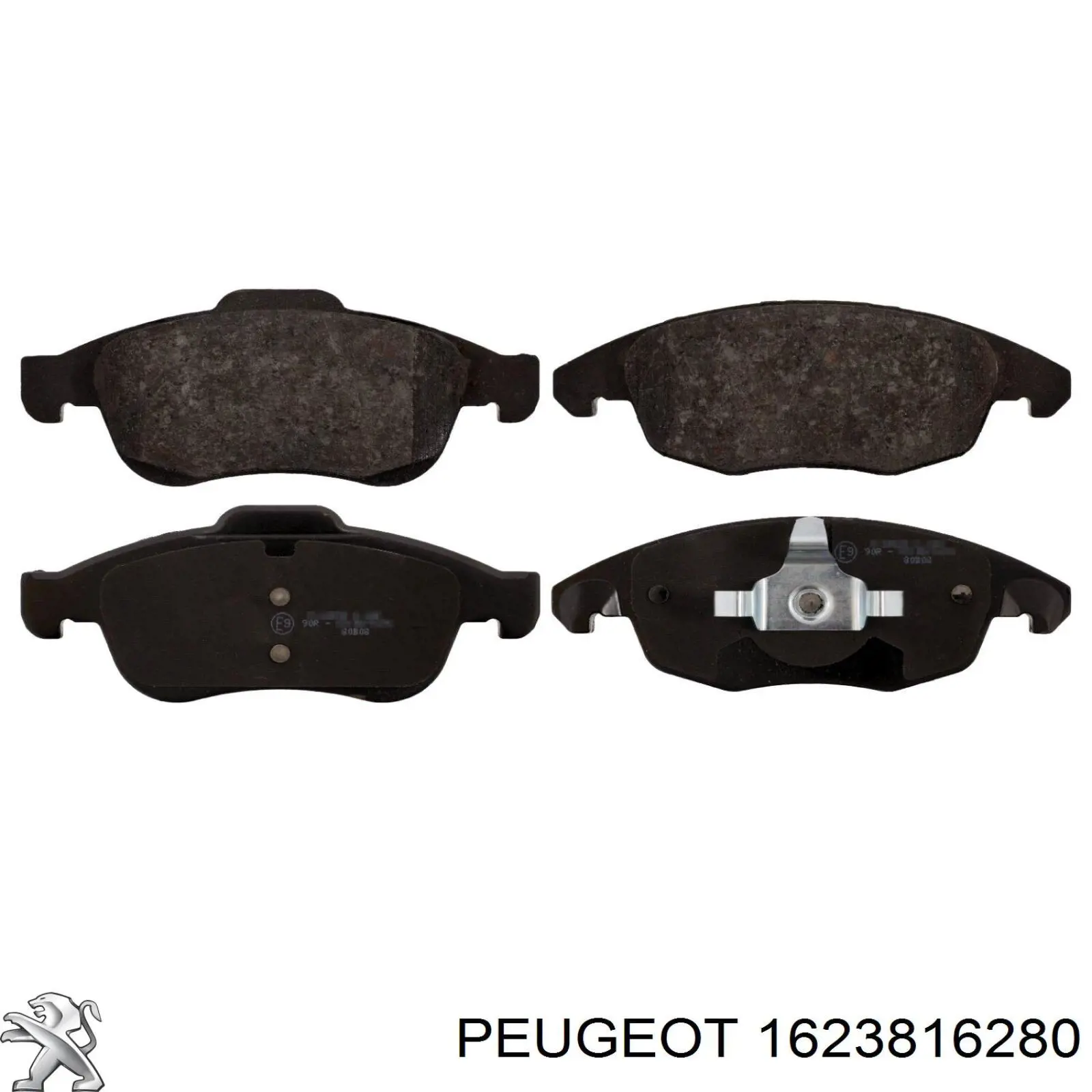 Передние тормозные колодки 1623816280 Peugeot/Citroen