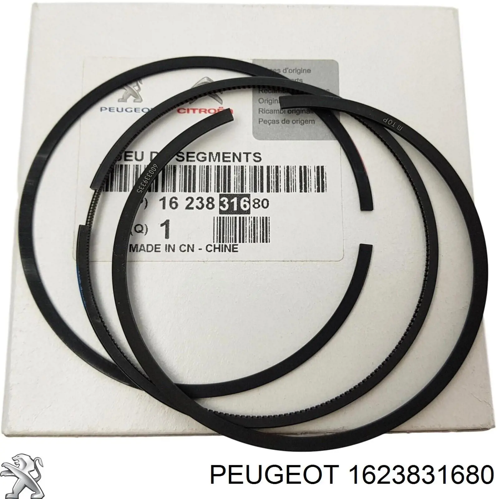 Кольца поршневые на 1 цилиндр, STD. Peugeot/Citroen 1623831680