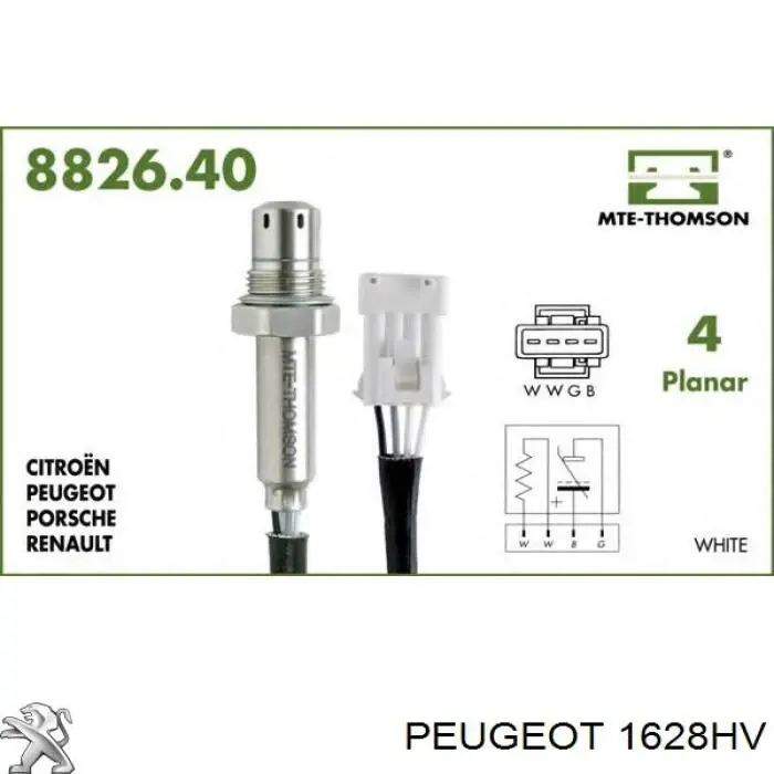Датчик кислорода после катализатора 1628HV Peugeot/Citroen