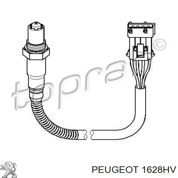 Sonda Lambda Sensor De Oxigeno Post Catalizador 1628HV Peugeot/Citroen