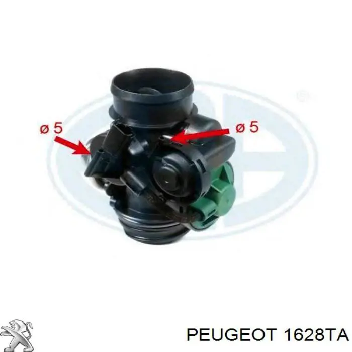 Клапан EGR, рециркуляции газов Peugeot/Citroen 1628TA