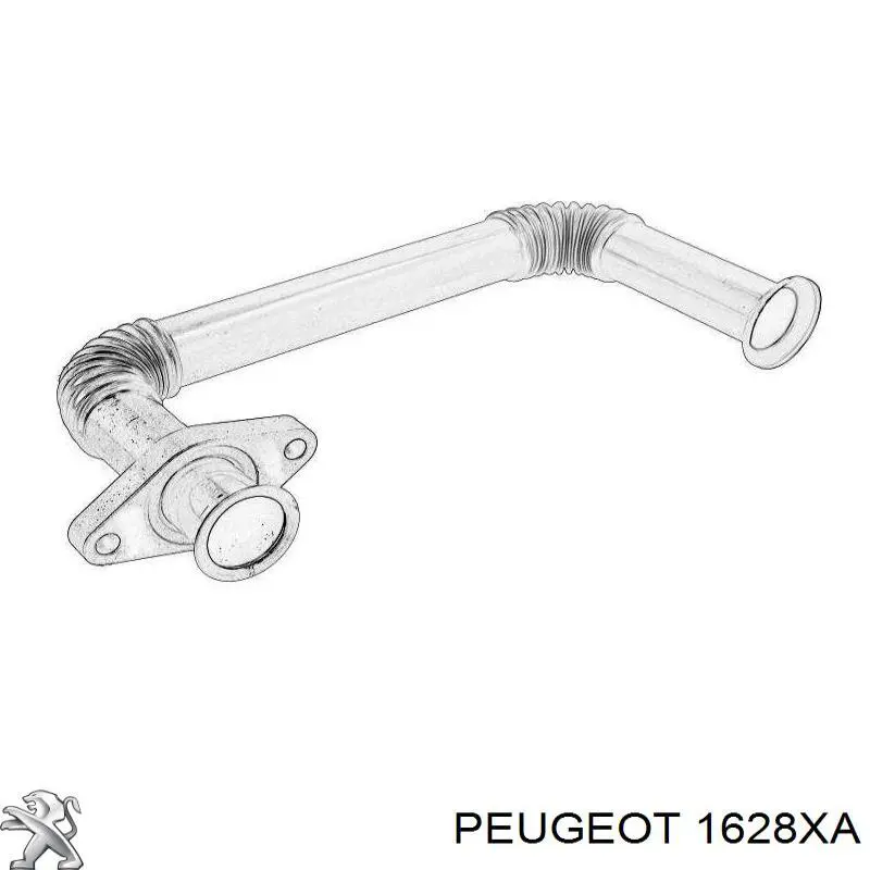 Купить 1628XA Peugeot/Citroen Патрубок системы рециркуляции отработавших газов EGR