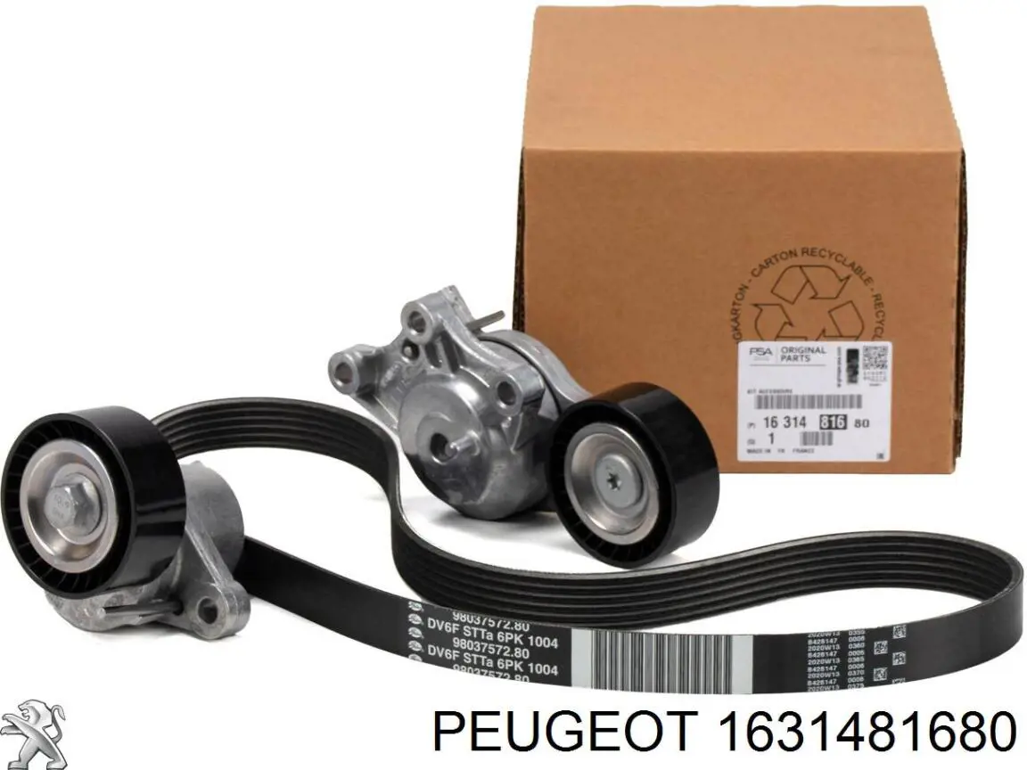 Ремень агрегатов приводной, комплект Peugeot/Citroen 1631481680