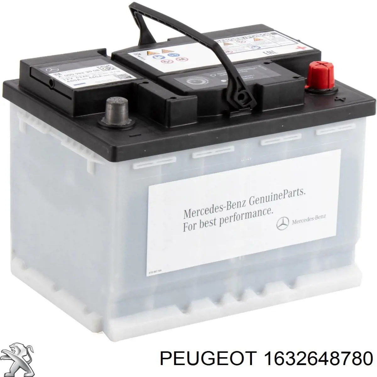 1632648780 PEUGEOT Batería original y equivalente