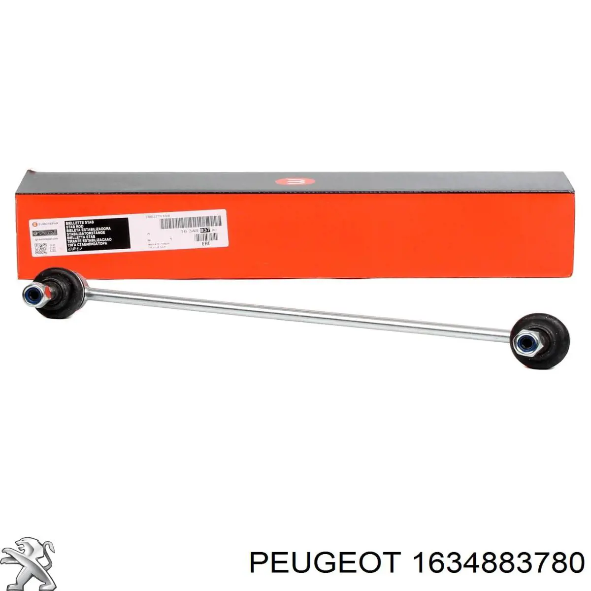 Soporte de barra estabilizadora delantera 1634883780 Peugeot/Citroen