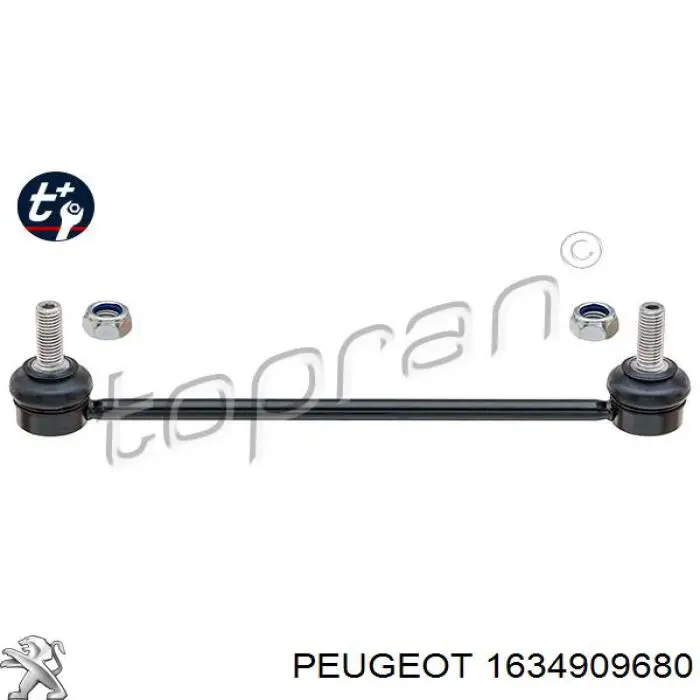 Soporte de barra estabilizadora delantera 1634909680 Peugeot/Citroen