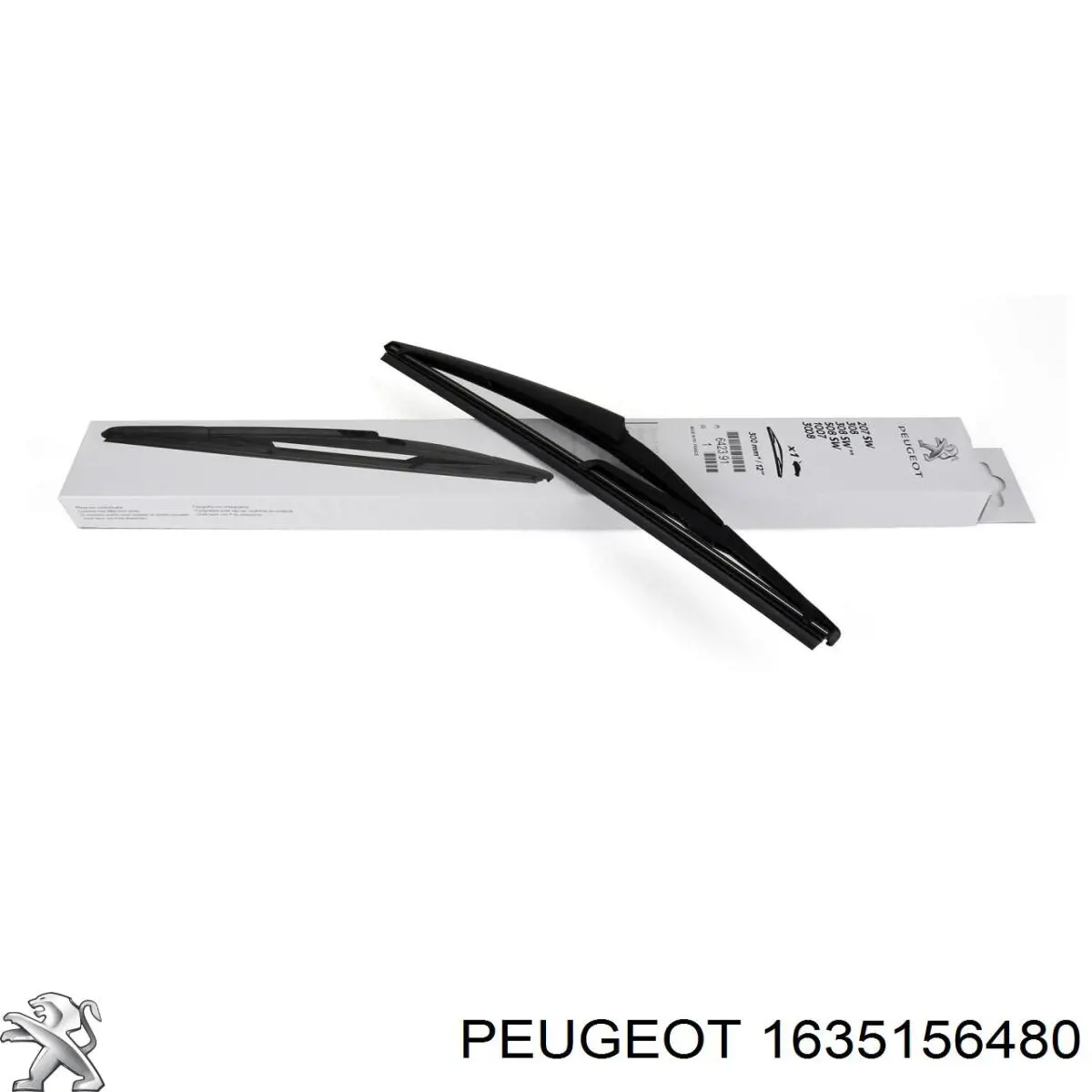 Щетка-дворник заднего стекла Peugeot/Citroen 1635156480