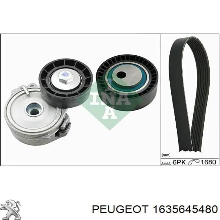 Клиновый ремень Peugeot/Citroen 1635645480 цена, от 12.67 USD