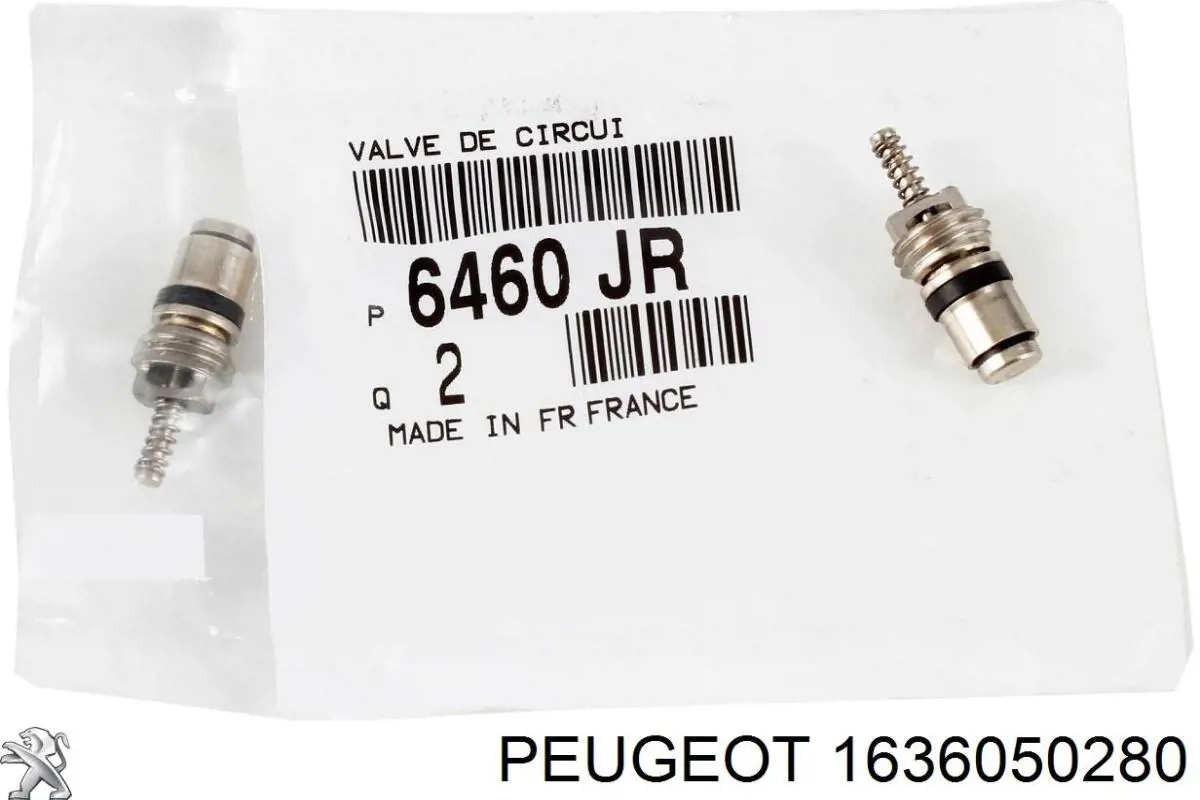 Клапан заправки кондиционера Peugeot/Citroen 1636050280