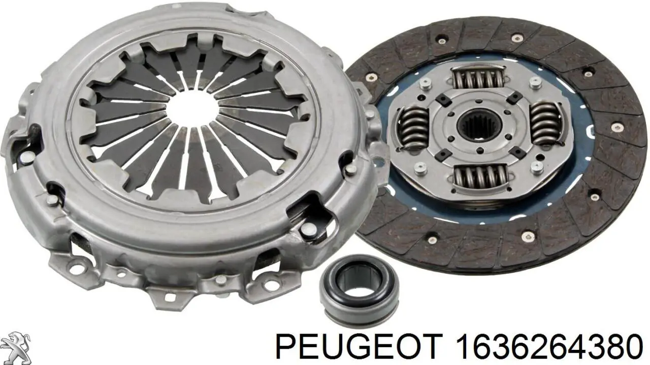 Комплект сцепления (3 части) Peugeot/Citroen 1636264380 цена, от 105.29 USD