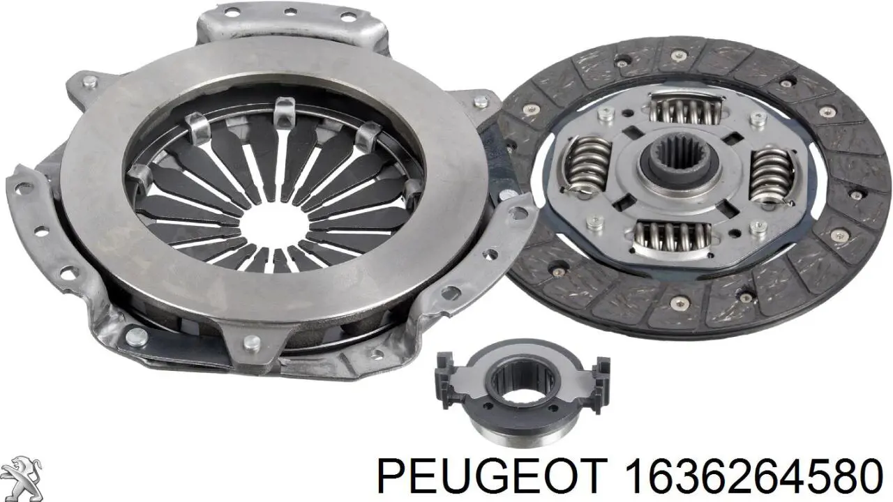 Kit de embrague (3 partes) 1636264580 Peugeot/Citroen