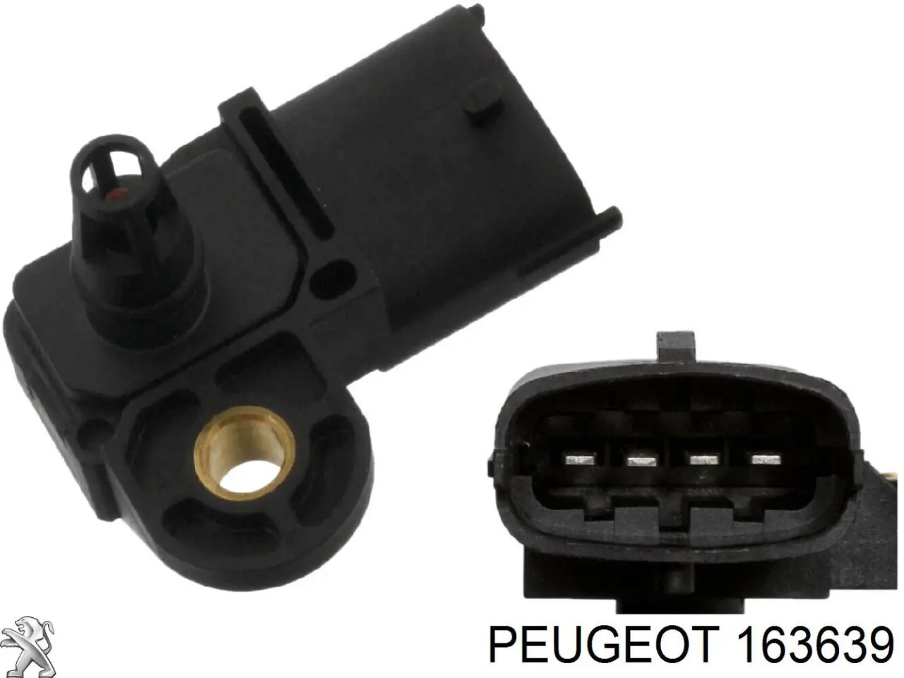 Sensor de presion de carga (inyeccion de aire turbina) 163639 Peugeot/Citroen