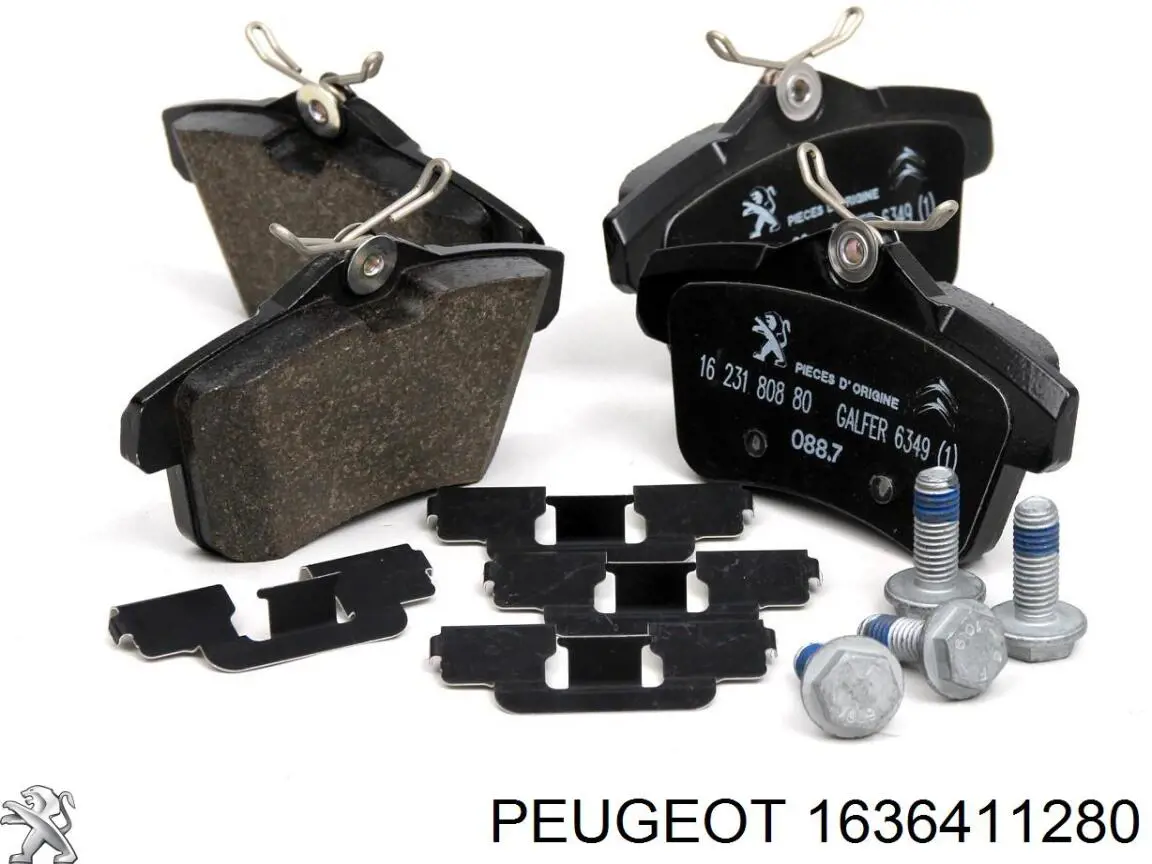 Колодки дисковые  Peugeot/Citroen 1636411280 цена, от 27.48 USD
