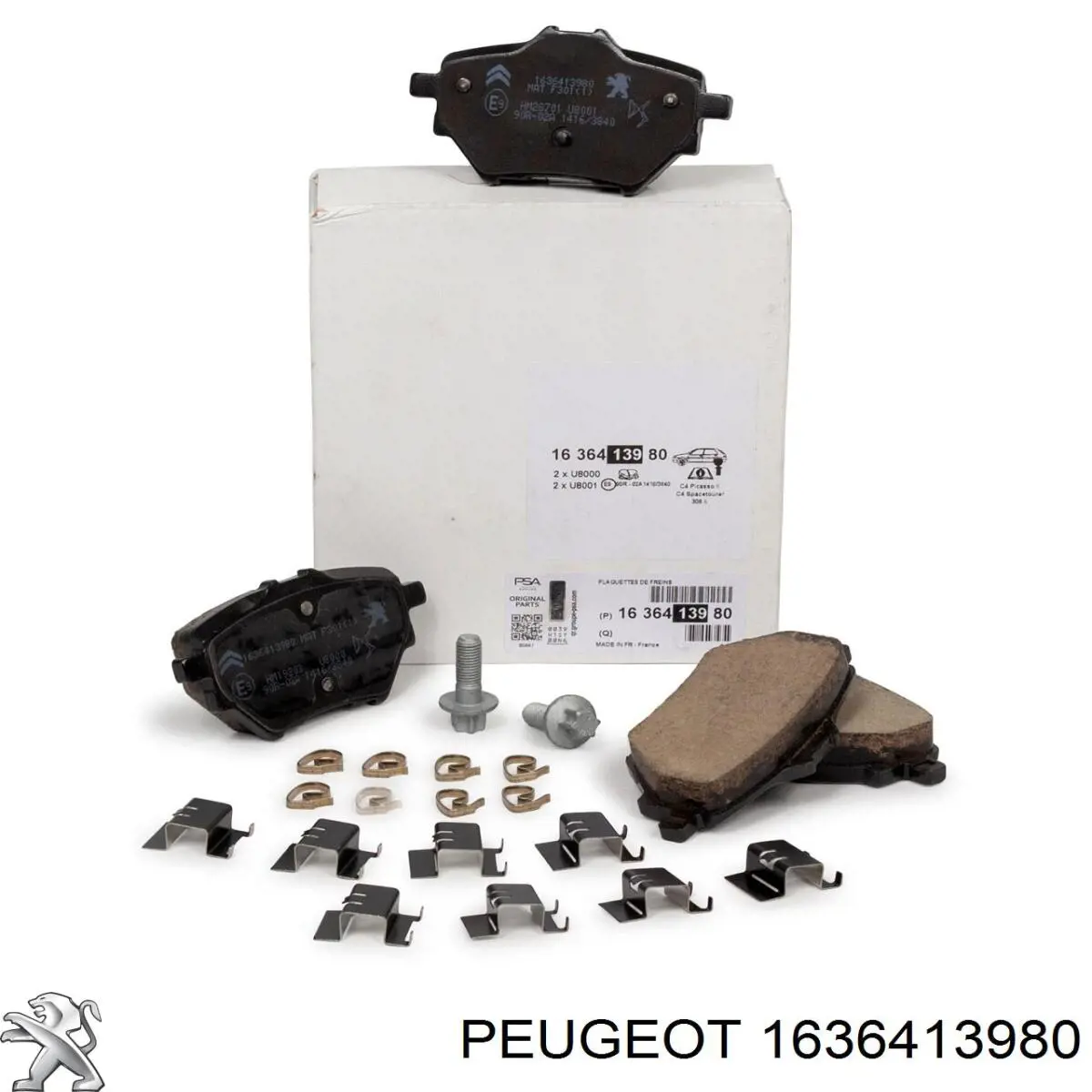 1636413980 Peugeot/Citroen задние тормозные колодки