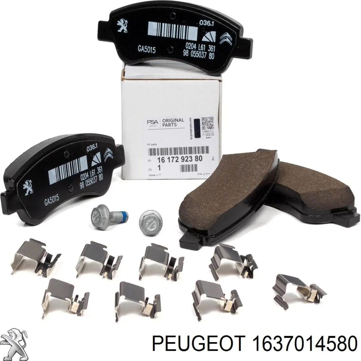 Купить 1637014580 Peugeot/Citroen Колодки тормозные