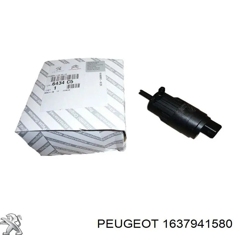 1637941580 Peugeot/Citroen насос-мотор омывателя стекла переднего