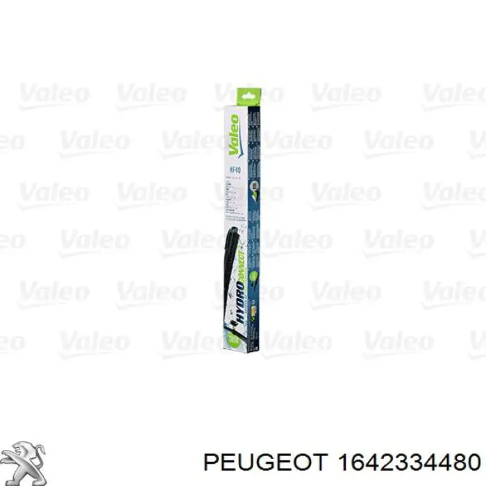 Щітка-двірник лобового скла, пасажирська 1642334480 Peugeot/Citroen