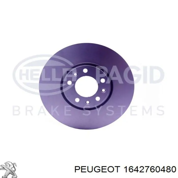 1642760480 Peugeot/Citroen диск тормозной передний