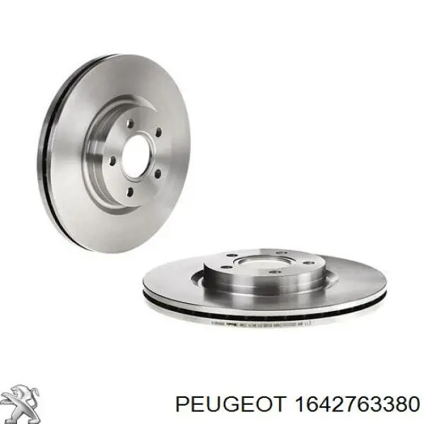 Freno de disco delantero 1642763380 Peugeot/Citroen