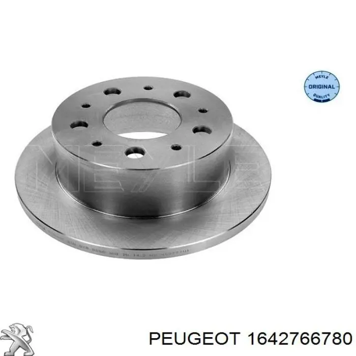 1642766780 Peugeot/Citroen диск тормозной задний