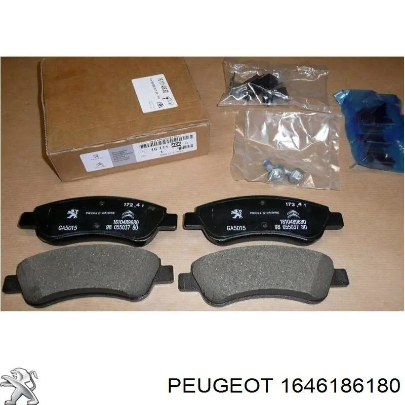 Колодки тормозные передние дисковые Peugeot/Citroen 1646186180