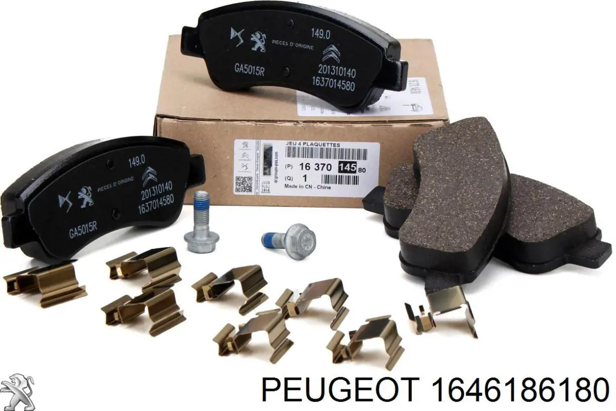 Pastillas de freno delanteras 1646186180 Peugeot/Citroen